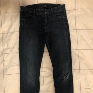 Mother Looker Ankle Fray Jeans